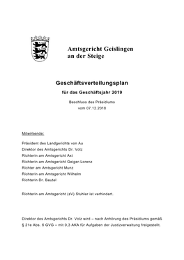 Amtsgericht Geislingen an Der Steige