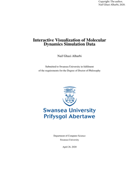 Interactive Visualization of Molecular Dynamics Simulation Data