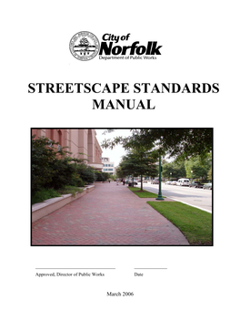 Streetscape Standards Manual