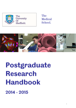 Postgraduate Research Handbook 2014 - 2015