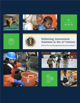 Delivering Government Solutions in the 21St Century Organization Design Principles and Recommendations