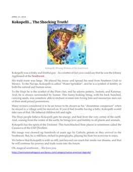 Kokopelli… the Shocking Truth!