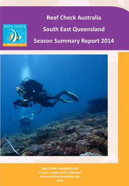 Reef Check Australia South East Queensland Season Summary Report 2014