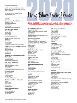 Living Blues 2020 Festival Guide