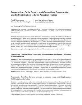 Consumption and Its Contribution to Latin American History