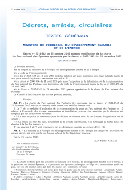 JOURNAL OFFICIEL DE LA RÉPUBLIQUE FRANÇAISE Texte 11 Sur 44