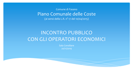 Piano Comunale Delle Coste (Ai Sensi Della L.R