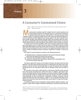 A Consumer's Constrained Choice