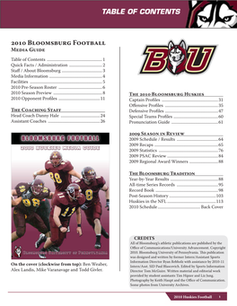 Bloomsburg Football Media Guide