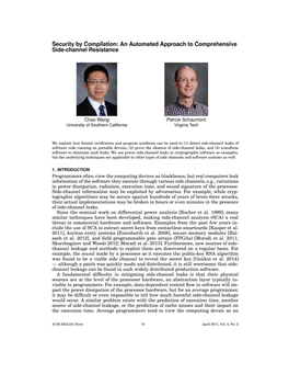 An Automated Approach to Comprehensive Side-Channel Resistance for Embedded Computing Applications