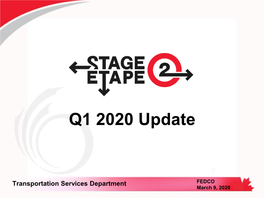 Q1 2020 Update