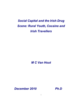 Social Capital and the Irish Drug Scene: Rural Youth, Cocaine and Irish Travellers