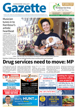 Drug Services Need to Move: MP