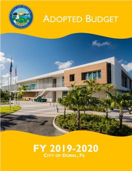 CITY of DORAL FY 2020 ADOPTED BUDGET 1 | P a G E