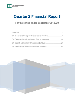 Quarter 2 Financial Report