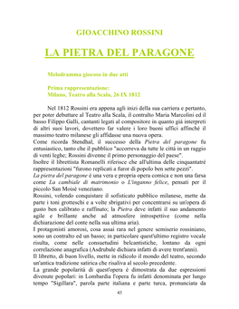 La Pietra Del Paragone