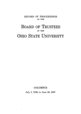 Board of Trustees Ohio State University
