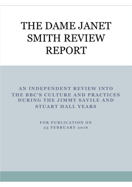 The Dame Janet Smith Review Report