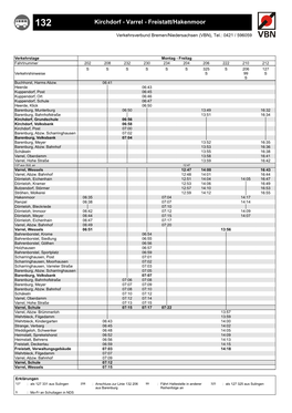 Kirchdorf - Varrel - Freistatt/Hakenmoor