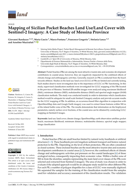 Mapping of Sicilian Pocket Beaches Land Use/Land Cover with Sentinel-2 Imagery: a Case Study of Messina Province