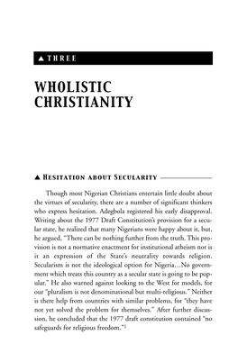 Wholistic Christianity