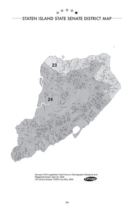 Staten Island State Senate District Map