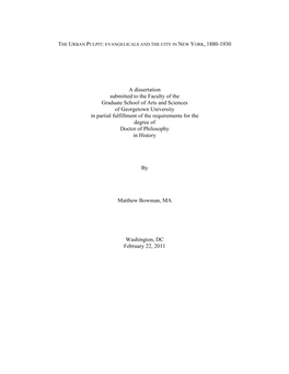 A Dissertation Submitted to the Faculty of The