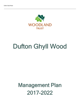 Dufton Ghyll Wood