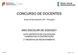 Grupo De Recrutamento 300 - Português