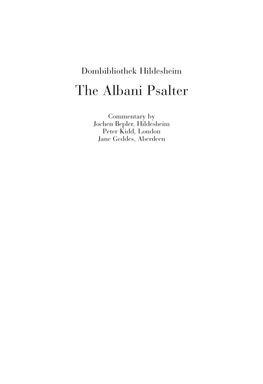 The Albani Psalter