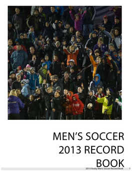 Men's Soccer 2013 Record Book
