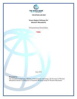 Green Region Pathway for Western Macedonia Chrysostomos