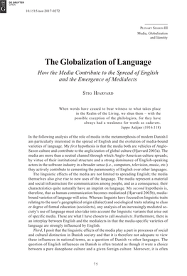 The Globalization of Language