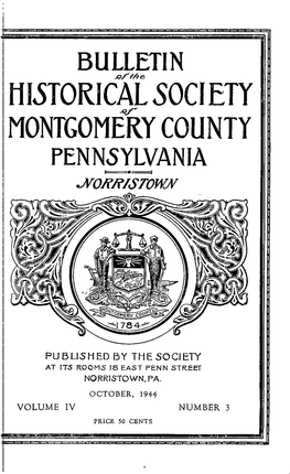 Historical50c1ety Montgomery County Pennsylvania Jvorr/Stowm