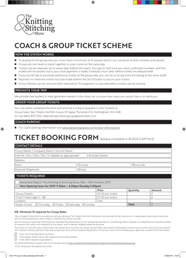 1947 AP Coach & Group Booking Form.Indd