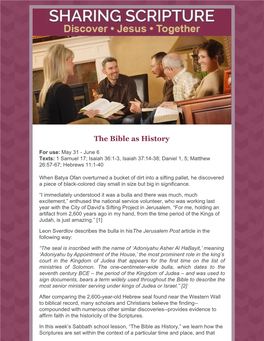 The Bible As History