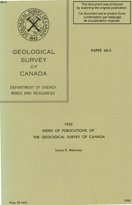 Geological Survey Canada