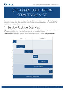 Qtest Core Foundation Services Package (01/2021)