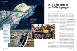 In 78 Tagen Einhand Um Die Welt Gesegelt