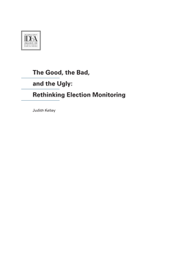 Rethinking Election Monitoring