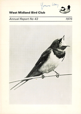 West Midland Bird Club Annual Report No 43 1976