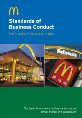 Mcdonald's Standards of Business Conduct