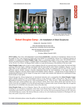 Sokari Douglas Camp – an Installation of Steel Sculptures