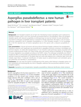 Aspergillus Pseudodeflectus