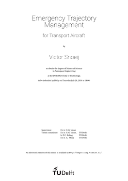 Emergency Trajectory Management for Transport Aircraft
