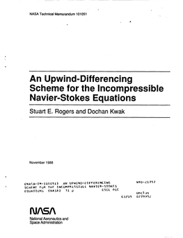 An Upwind-Differencing Scheme for the Incompressible Navier-Sto Kes