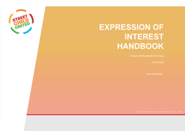 Expression of Interest Handbook