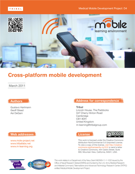 Cross-Platform Mobile Development