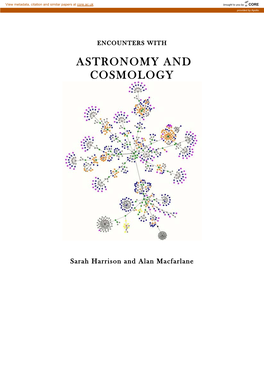 Astronomy and Cosmology