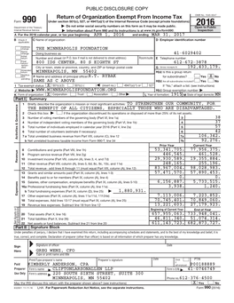 Form 990 FY2017